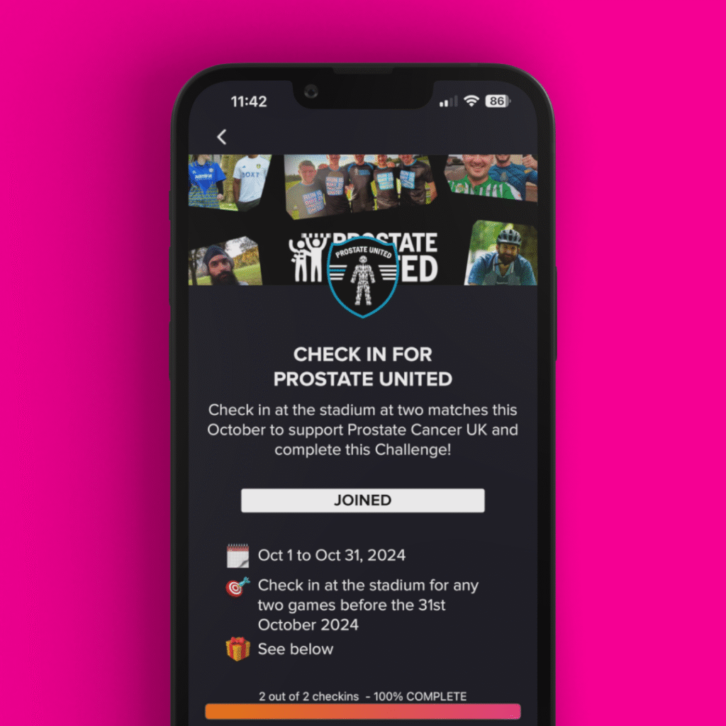FanHub app: Challenges feature interface