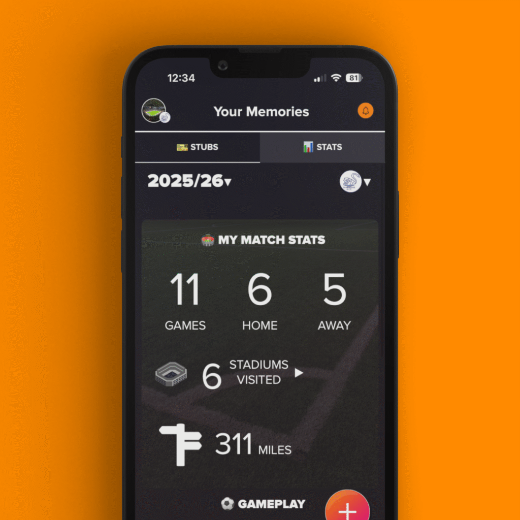 FanHub app: Stats feature interface